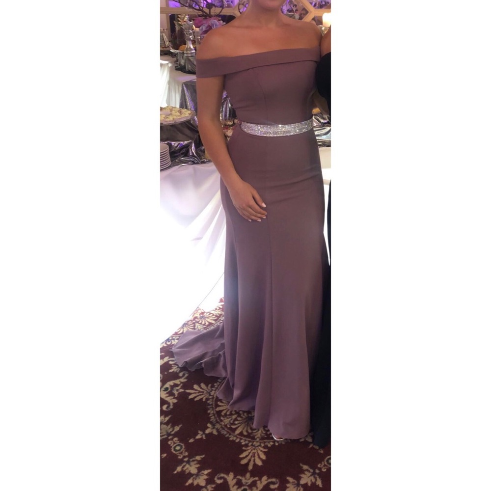 Aspeed off the shoulder gown